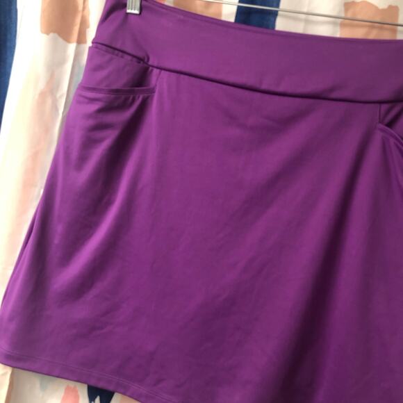 Adidas Women’s Solid Skort in Purple Size Long Large (LL) - Picture 2 of 11